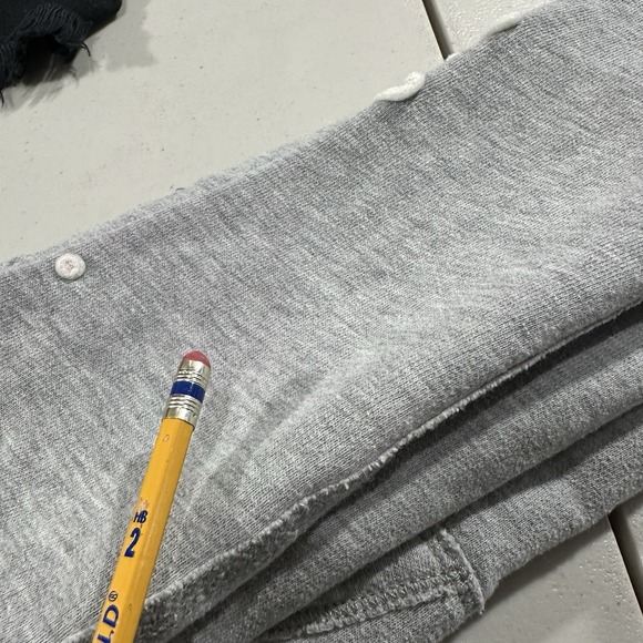 Hollister Button Up Sweater Hoodie Womens M Gray Y2K Grunge Skater Surf Coquette - Picture 4 of 8